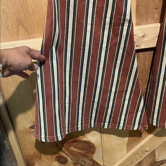 Wrangler / Lainey Wilson Flare Jeans - Brown and Cream Stripes - Picture 6 of 7